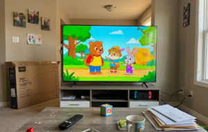 تلفزيون 75 بوصة نحيف 4K كيو ال اي دي وكوانتوم كريستال ونطاق HDR 10+ photo review