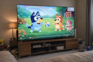 تلفزيون 75 بوصة نحيف 4K كيو ال اي دي وكوانتوم كريستال ونطاق HDR 10+ photo review