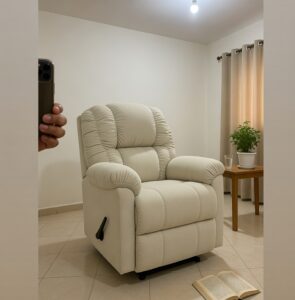 كرسي استرخاء| ثابت - خامة مخملية - ضمان 5 سنوات - بيج فاتح photo review